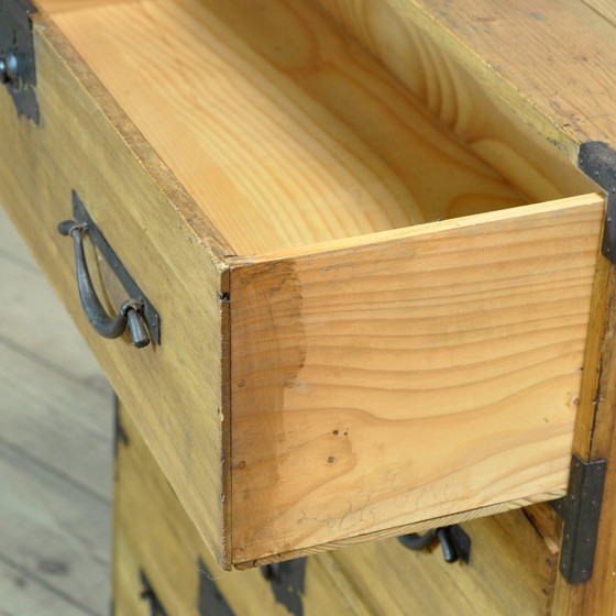 Japanese Tansu chest of drawers, circa 1870, Iron, Wood, Black (photo 5 of 15)