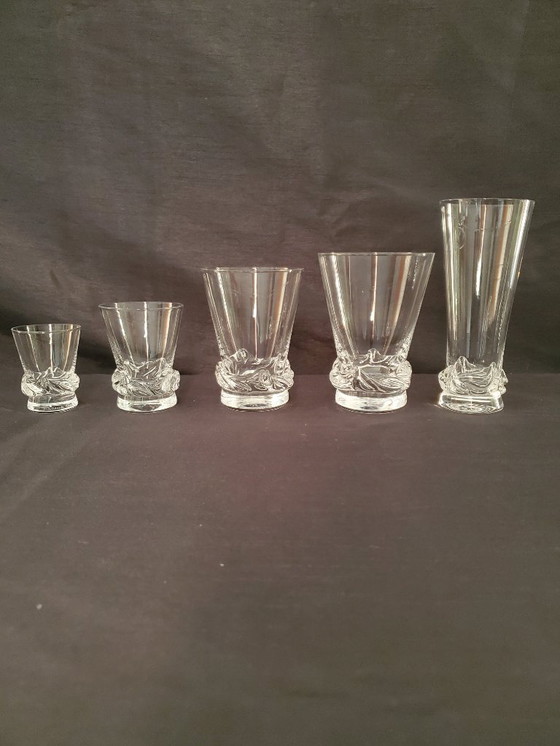 Image 1 of DAUM Nancy - Servizio di cristallo - Modello Sorcy - 1960-70 (rif. 3957)