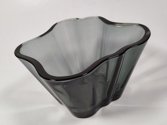 Image 1 of Iitalla Alvar Aalto Teelichthalter in Schale, grau, 7,5 cm