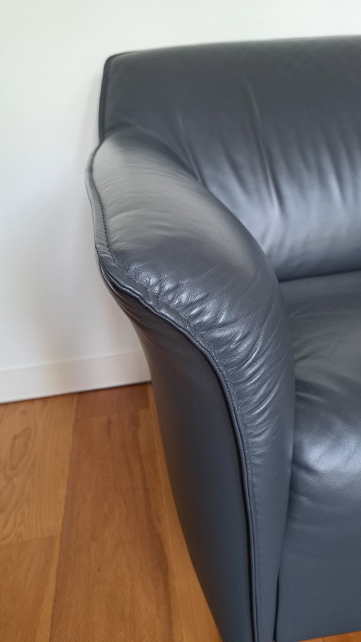 Leolux Mayon 2 zitsbank – banken, Leather, Metal (photo 2 of 5)