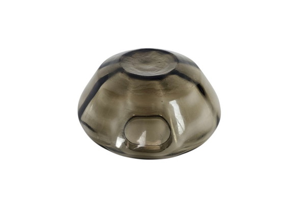 Image 1 of Leerdam glass - Andries Copier - smoked glass - discus vase - model GL 697 - 1930s