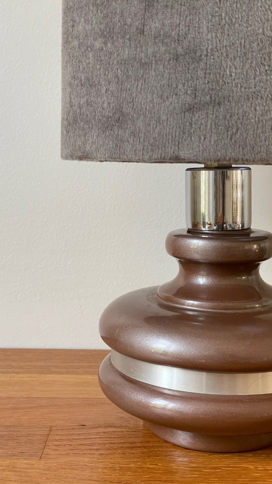 Image 1 of Lamp met rand, jaren 70