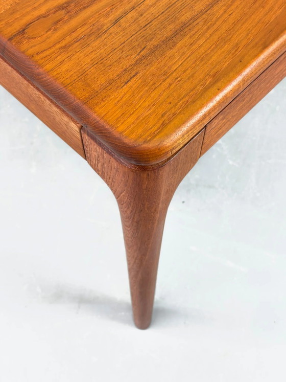 Uitschuifbare Teak Eettafel van Glostrup, jaren 70, Mid Century Modern (foto 6 van 20)