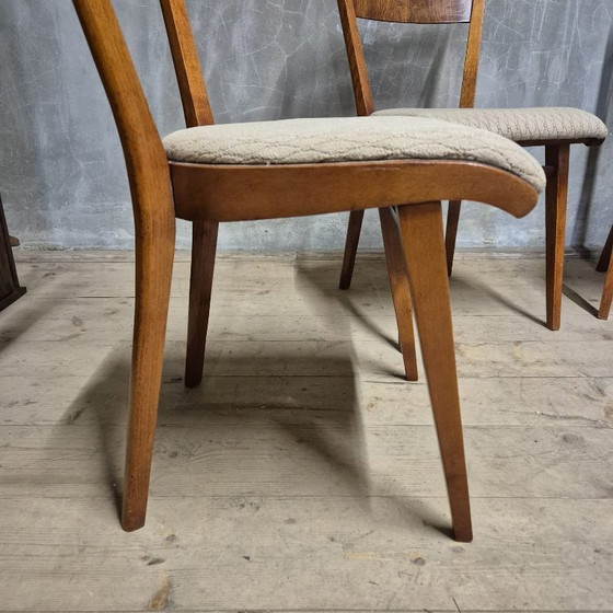 Image 1 of Set aus 4 Esszimmerstühlen im Mid-Century-Stil, Tschechoslowakei, 1960er Jahre