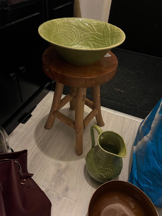 Image 1 of Caraffa e ciotola per acqua Bordallo Pinheiro