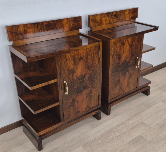 Image 1 of Mesitas de noche Art Déco de Amalfi de 1920.