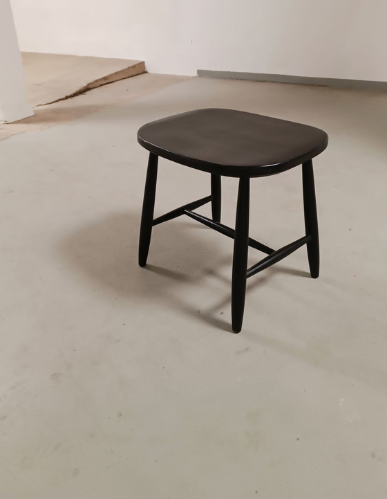 Image 1 of Ilmari Tapiovaara black stool 