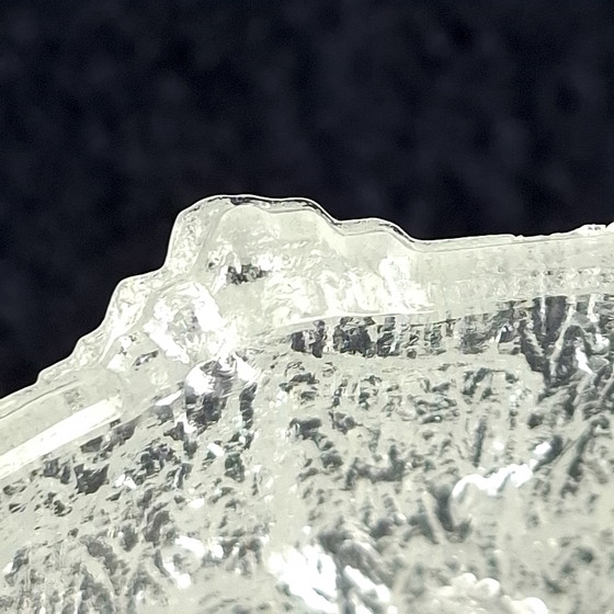 Image 1 of Vintage Pukeberg ice glass vase/ice bucket, mid-century 1970s