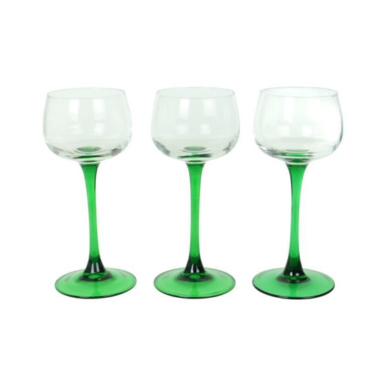 Image 1 of Vintage Set van 6 Luminarc Wijnglazen 