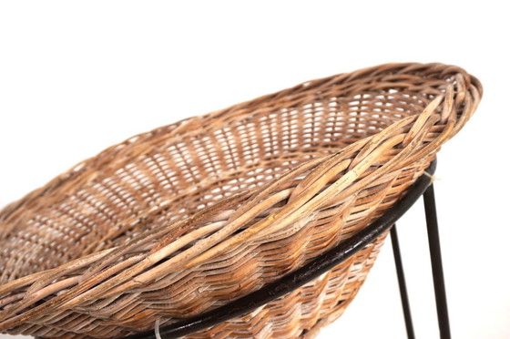 Image 1 of Tumbona de ratán, 1960