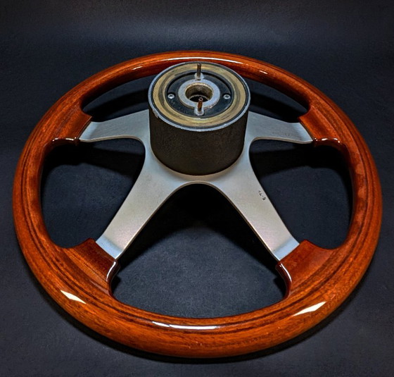 Vintage Personal Houten Stuurwiel 1978 – Made in Italy – Decoratie, Metal, Wood (photo 3 of 6)