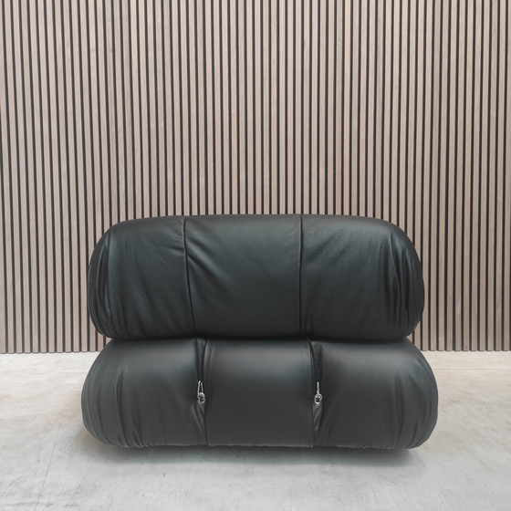 Image 1 of B&B Italia Camaleonda Module With Armrests - Black Leather