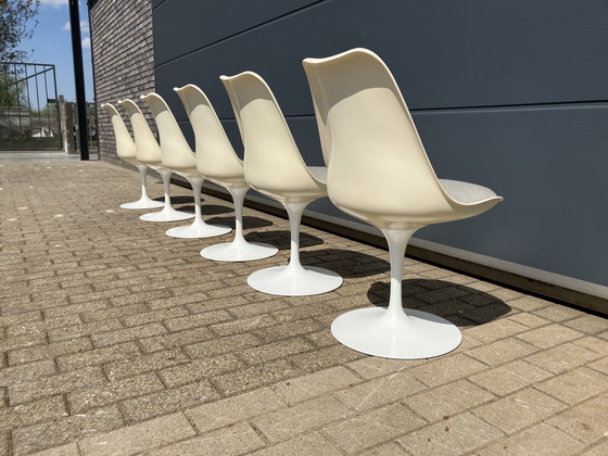 Image 1 of 6x Original Vintage Knoll Tulip Dining Chairs Eero Saarinen