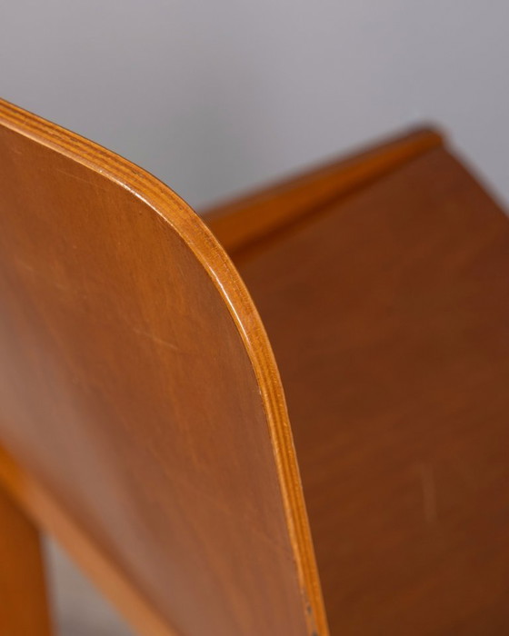 Image 1 of SET OF 4 VINTAGE WOODEN CHAIRS FROM THE 1970s, DESIGNED BY AFRA AND TOBIA SCARPA FOR MOLTENI