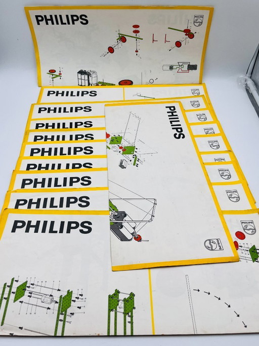 Lot of 11 technical diagrams for Philips games, 1967