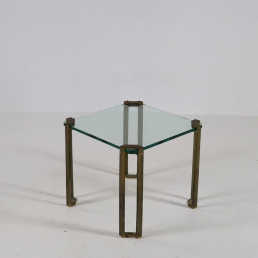 Tavolino/i laterale/i in ottone Peter Ghyczy T24 Pioneer