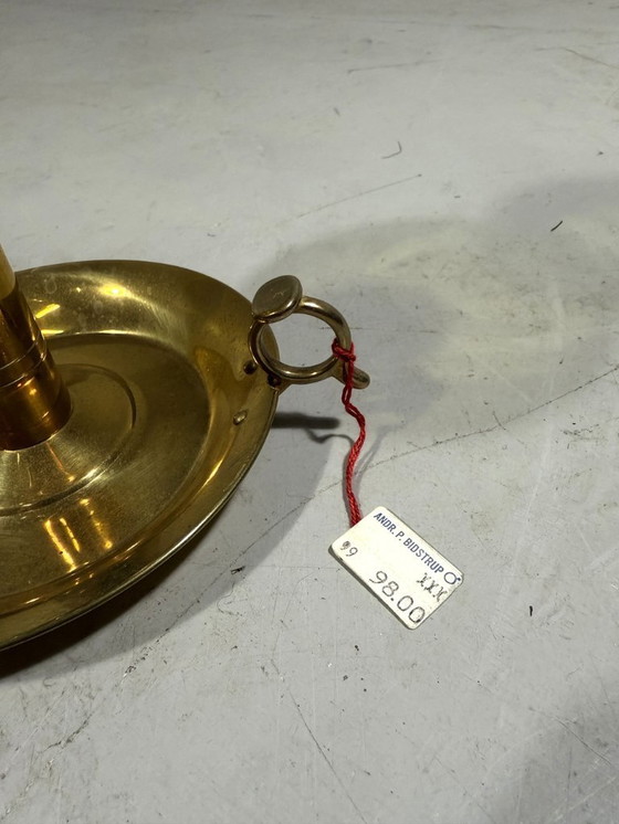 Image 1 of 2 X Peter Jensen Kopenhagen messing kandelaars Denemarken 1960’s