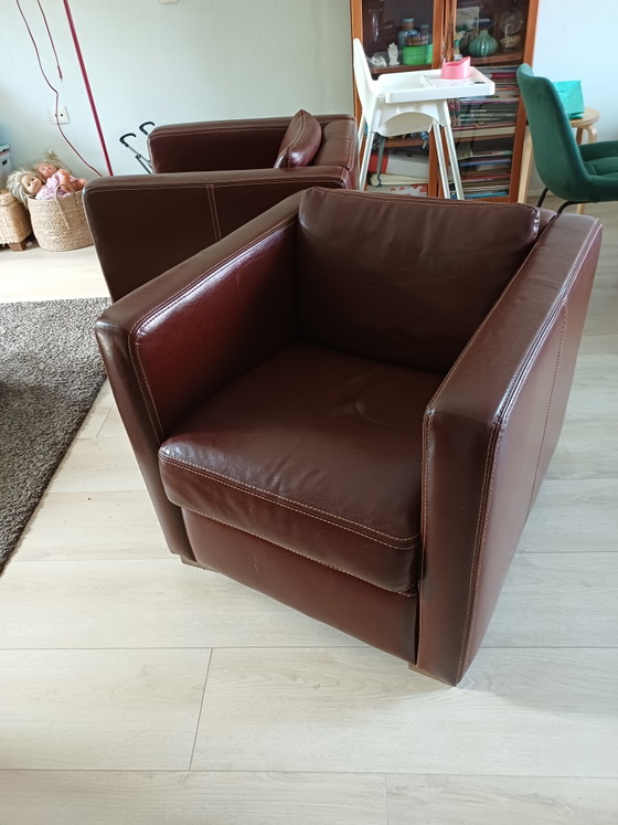 2 Poltrone in Pelle Confortevoli – Leather, Wood (photo 2 of 5)
