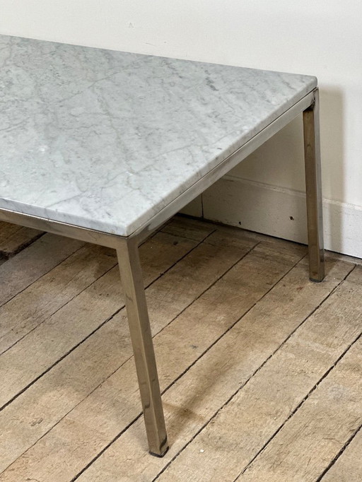 Knoll International Marmor-Couchtisch, Vintage 1970er Jahre