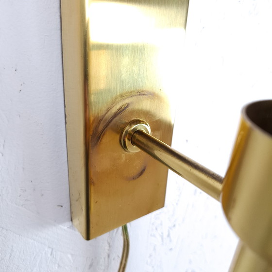 Image 1 of Wandleuchte aus Messing, Design der Mitte des 20. Jahrhunderts