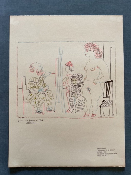 Pablo Picasso, L'odalisque et le clown, tirage limité