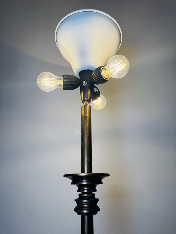 Image 1 of MODEL L-2 UPLIGHTER FLOOR LAMP BY SCIOLARI, ITALY, 1920s