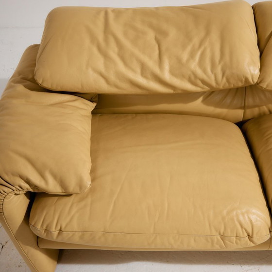 Image 1 of MK11585 Juego de cuero Maralunga de Vico Magistretti para Cassina. Juego de 3