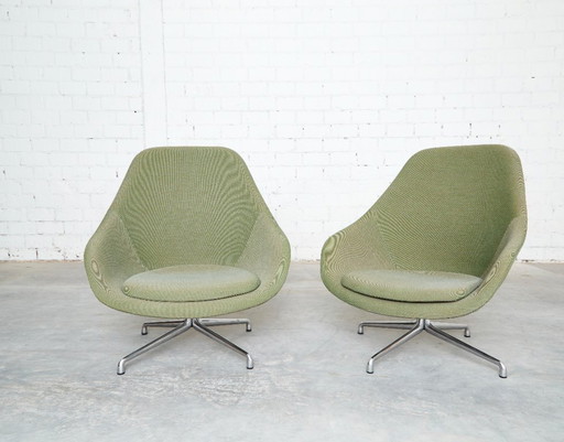 Pair Hay About A Lounge Chair High AAL 91 Lounge Chair – fauteuils, Textile