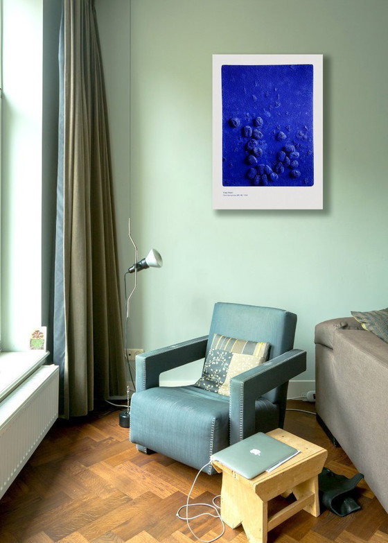 Image 1 of Yves Klein Relief éponge bleu RE 19 1958 - Poster 50×70 cm