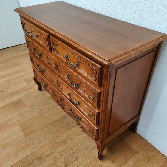 Image 1 of Vintage houten commode ladekastje dressoir ladekast badkamermeubel