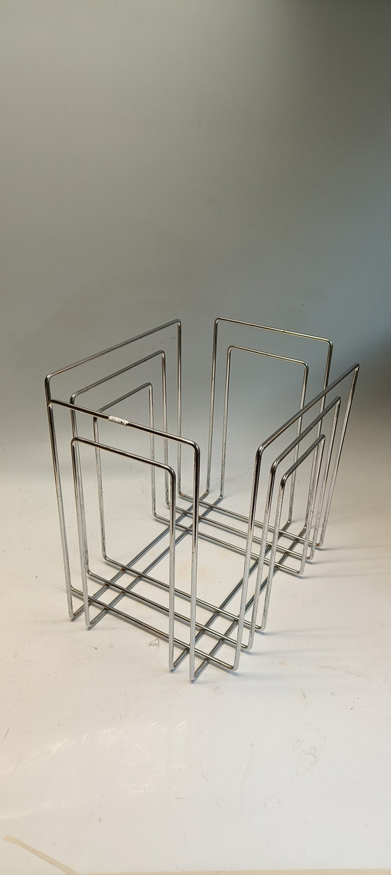 Image 1 of Atril de lectura cromado de lujo Willi Glaeser – Thomas Merlo & Partner Bandeja para LP TMP Original