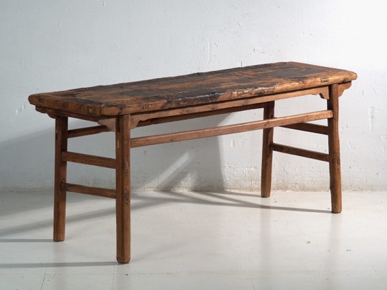 Antiker Konsolentisch aus Kiefernholz – China, circa 1930 – Rustic (photo 2 of 40)