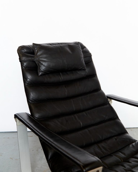 Image 1 of Fauteuil lounge et ottoman Ilmari Lappalainen "Pulkka" pour ASKO