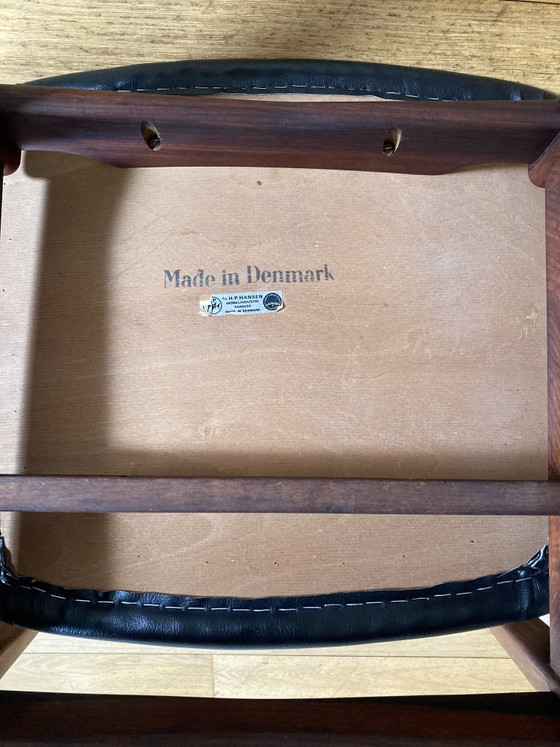 Image 1 of Lot de 3 chaises danoises H.P Hansen 