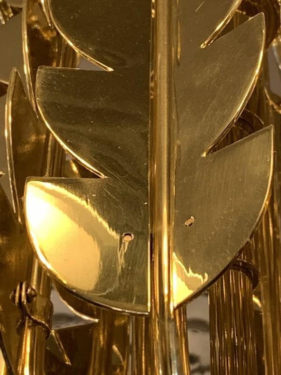 Lustre Art Déco en Laiton et Verre par Gio Ponti pour Emilio Lancia / Fontana Arte, années 1930 – Bronze (photo 10 of 18)