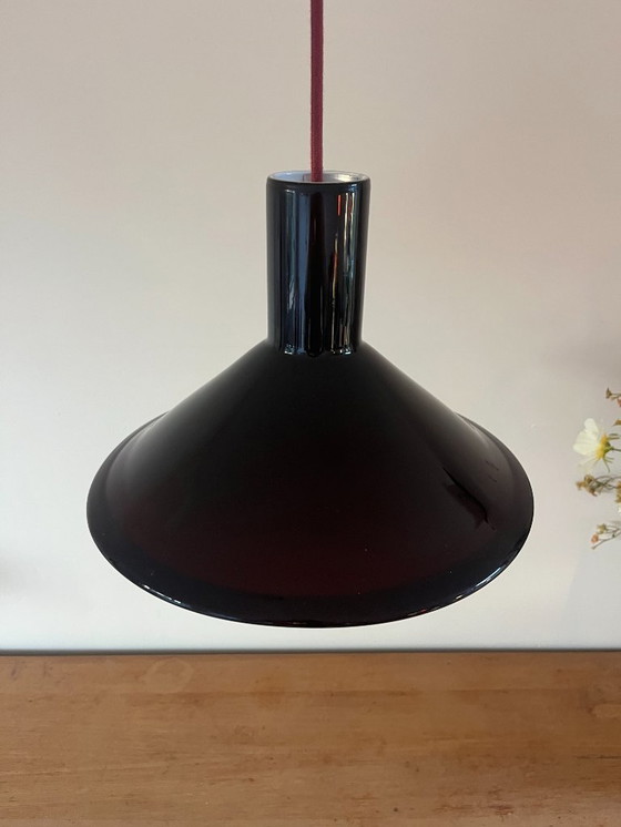 Image 1 of Vintage Holmegaard P&T pendel set of 2 - Michael Bang - Danish design lamp 