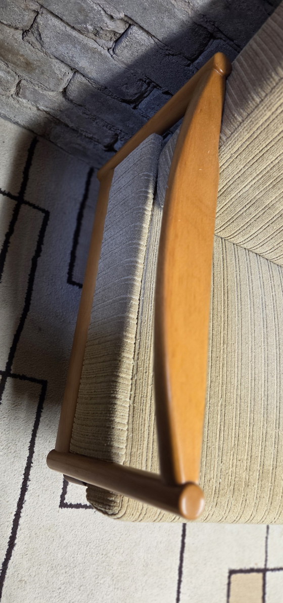 Image 1 of Divano trasformabile vintage Stella in stile scandinavo, in legno di faggio - anni '70