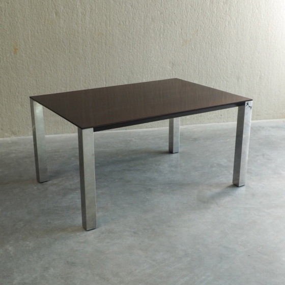 Eettafel van Giovanni Offredi voor Saporiti – Wood, Chrome (photo 6 of 21)