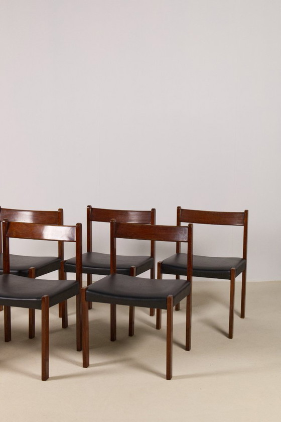 Image 1 of 6 Esszimmerstühle von Alfred Hendrickx für Belform, 1960er Jahre, Belgien