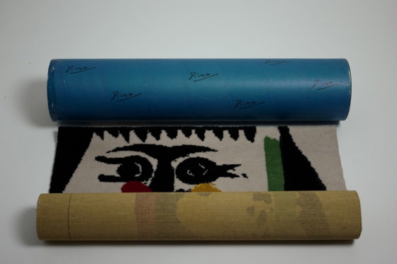 Pablo Picasso “Tête d’Homme” Tapis en Laine Édition Limitée par Desso, N° 90/500, Pays-Bas, 1996 – Wool (photo 11 of 18)