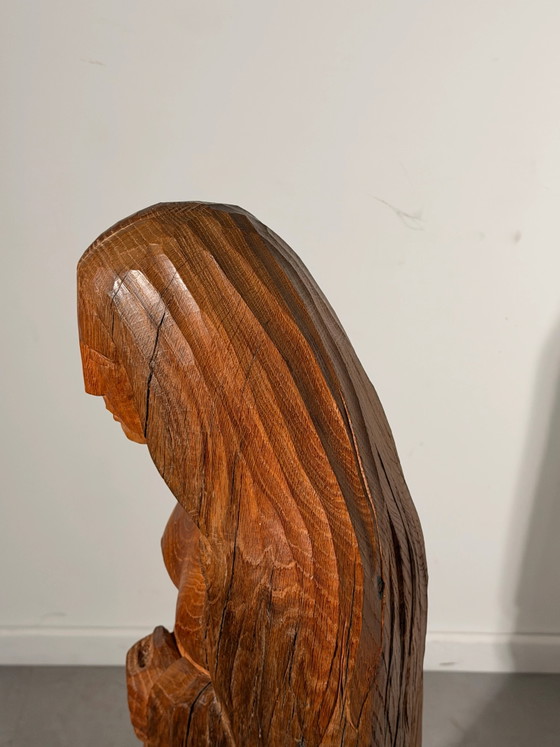 Rutger Rosier, Carved Wooden Female Sculpture XL (photo 4 of 6)