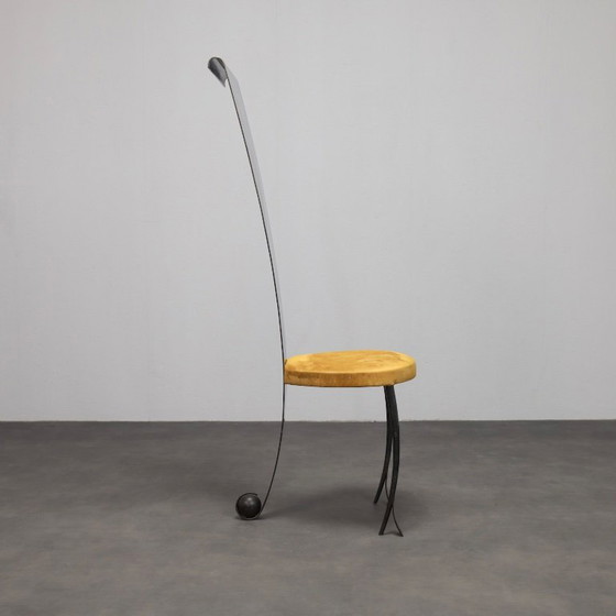 Image 1 of Zeldzame postmoderne sculpturale stoel, Italië, jaren 1980