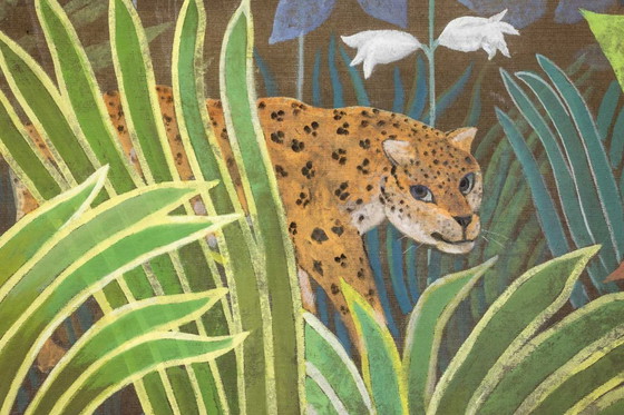 Image 1 of Groot acrylschilderij op linnen canvas. Hedendaags werk.