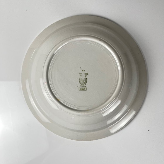 Image 1 of Grande insalatiera con bordo, modello "Oeillet", Sarreguemines, 1920-50