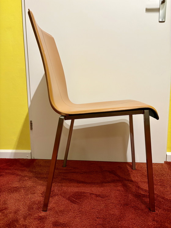 Image 1 of 4 x Pedrali Kuadra 1291 leer + staal