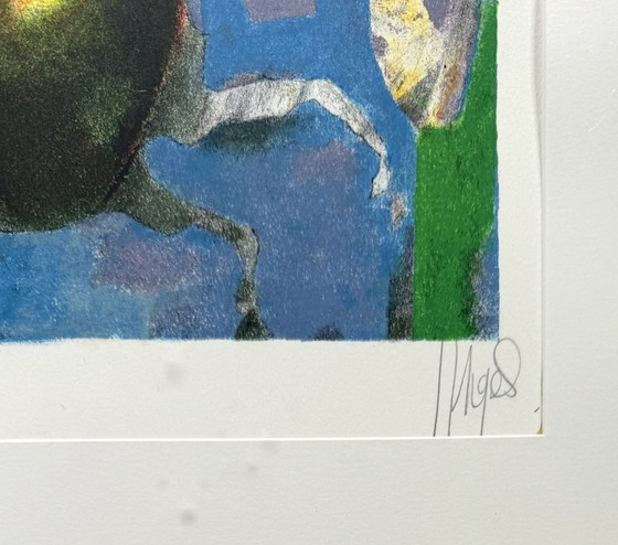 Astrid Engels (1941) - Cavalli e Fiori – Litografie e stampe, Vetro (photo 3 of 5)