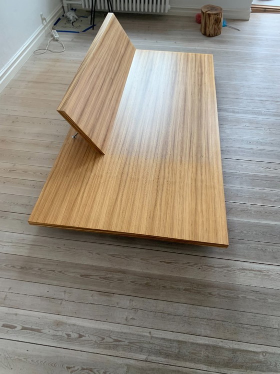 Letto da giorno in legno a piattaforma "Lux" Qinze & Milan, Quinze & Milan, Letti da giorno, Metallo, Marrone (foto 5 di 5)