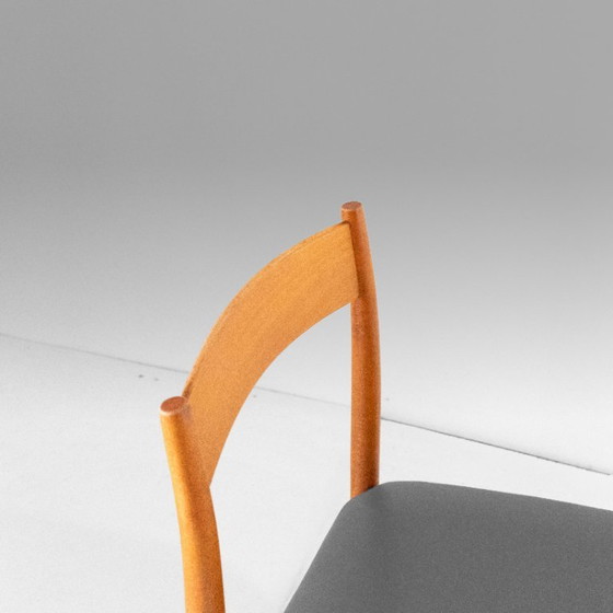 1x Chaises de salle à manger vintage italiennes en bois par Passoni Udine – Skai (photo 13 of 14)