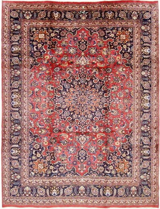 Original Perserteppich Keschan,Kashan Rot 332 x 250 cm Top Zustand Klassik Alt