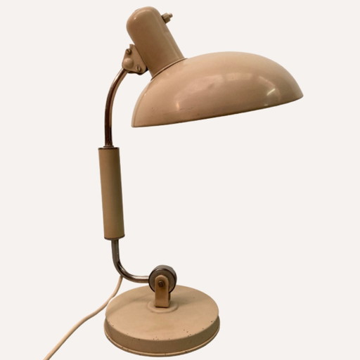  Vintage Oostenrijkse Bauhaus creme bureaulamp van Christian Dell voor Koranda